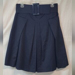 SIZE 4 INC International Concepts Black Skirt-Pleat Sophisicated Sleek Classic